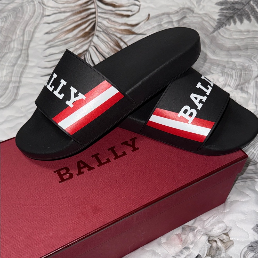 Bally Black and Red Logo Slides